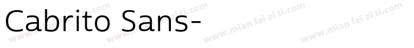 Cabrito Sans字体转换